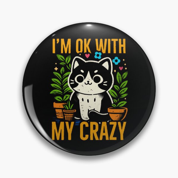 Item preview, im ok with my crazy cat summer version designed and sold by PAINTMONKEYS.