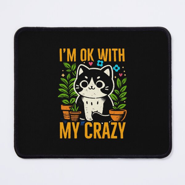 Item preview, im ok with my crazy cat summer version designed and sold by PAINTMONKEYS.