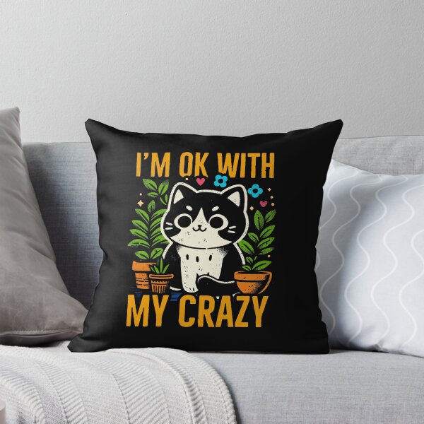 Item preview, im ok with my crazy cat summer version designed and sold by PAINTMONKEYS.