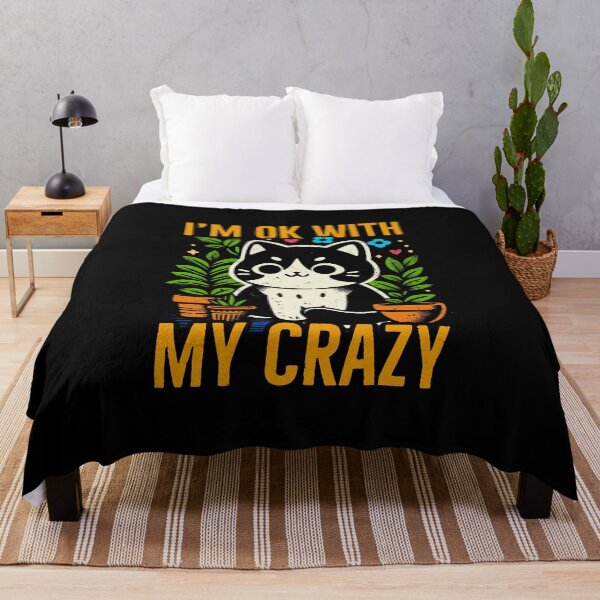 Item preview, im ok with my crazy cat summer version designed and sold by PAINTMONKEYS.