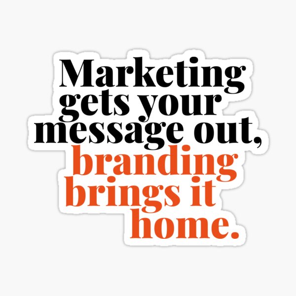 Marketing and branding – best friends Sticker