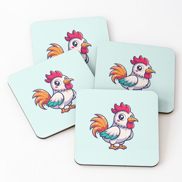 Item preview, Cute Cartoon Chicken with a Sweet Smile designed and sold by nada-art.