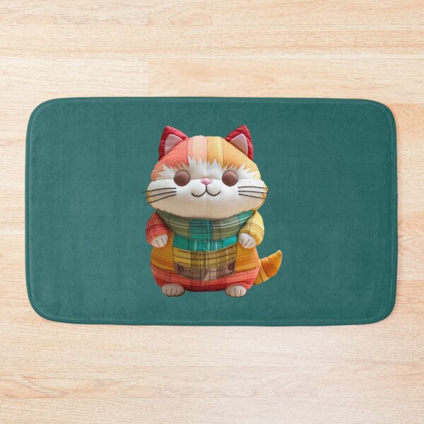 Item preview, Cute Cat Plush sticker designed and sold by FoxTreeDesign.