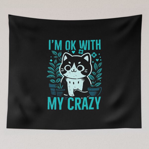 Item preview, im ok with my crazy cat winter version designed and sold by PAINTMONKEYS.