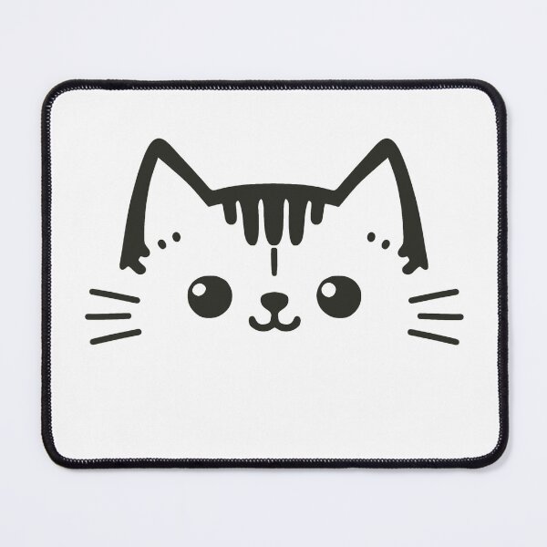Item preview, KittyKat - Cut Smiley Cat with Flowers designed and sold by KittyKatCats.