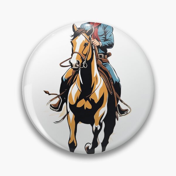 Item preview, a cowboy proudly riding his horse designed and sold by Mido-artister.