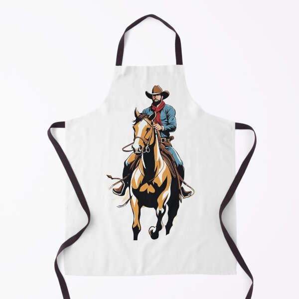 Item preview, a cowboy proudly riding his horse designed and sold by Mido-artister.