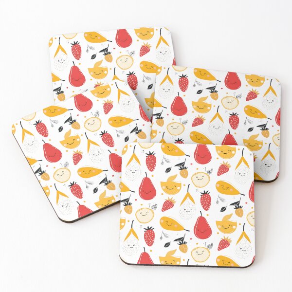 Item preview, Cute Happy Fruits – Playful Cartoon Design for Kids designed and sold by Soul-Sparks.