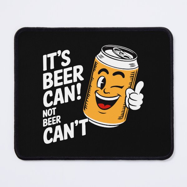 Item preview, Retro Beer Can Winking 1950s Style with Funny Beer Slogan designed and sold by w1ckerman.