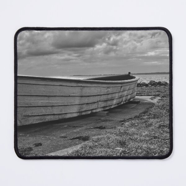 Item preview, Faded memories: An old wooden rowing boat in the Danish harbor designed and sold by JochenEilers.