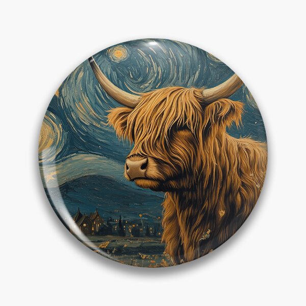 Aperçu de l'œuvre Vache Highland Cow Bovins écossais Highlander écossais Bovins Highland créée et vendue par ArtHouseNiklas.
