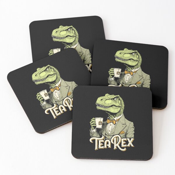 Item preview, Tea Rex Funny Dinosaur Lover Vintage Gentleman Trex Dino Pun designed and sold by GrandeDuc.