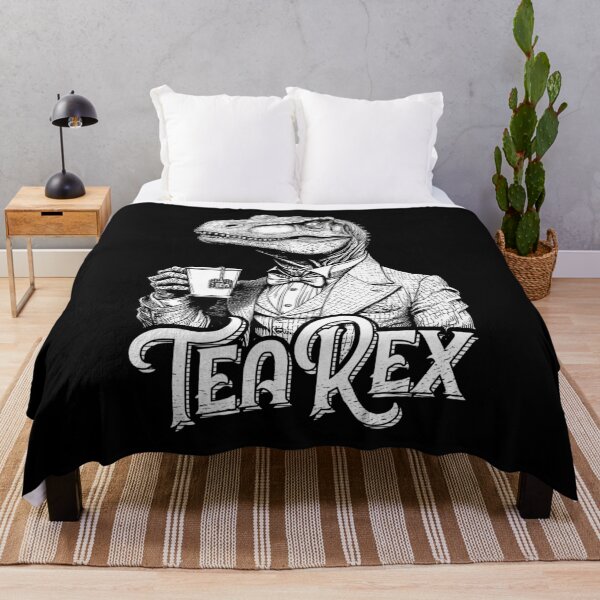 Item preview, Tea Rex Funny Dinosaur Lover Vintage Gentleman Trex Dino Pun designed and sold by GrandeDuc.