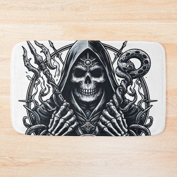 Item preview, Death, Grim Reaper with Pentagram Horror Design, Halloween, Logo designed and sold by Salimgor Hangaround Music.