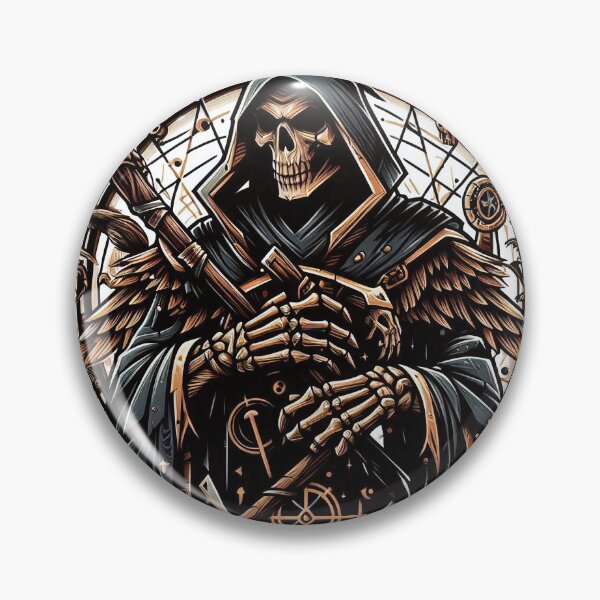 Item preview, Death, Grim Reaper with Scythe Horror Design, Halloween, Logo designed and sold by Salimgor Hangaround Music.