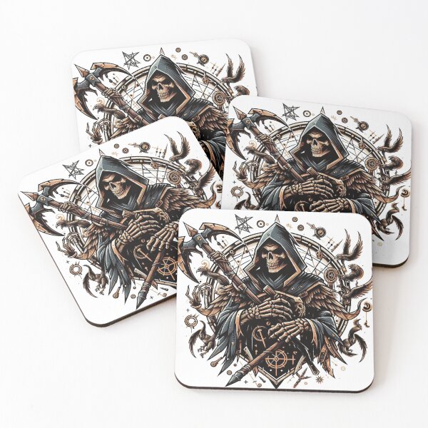Item preview, Death, Grim Reaper with Scythe Horror Design, Halloween, Logo designed and sold by Salimgor Hangaround Music.