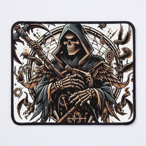 Item preview, Death, Grim Reaper with Scythe Horror Design, Halloween, Logo designed and sold by Salimgor Hangaround Music.