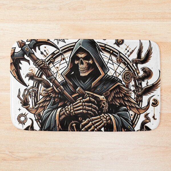 Item preview, Death, Grim Reaper with Scythe Horror Design, Halloween, Logo designed and sold by Salimgor Hangaround Music.