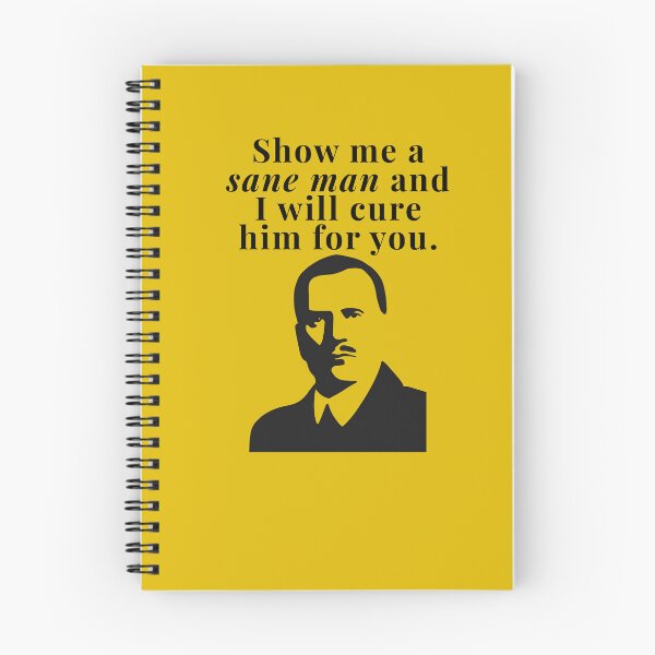 Item preview, Carl Jung Quote - Show me a sane man and I will cure him for you - Carl Gustav CG Jung - Jungian Psychology Teacher designed and sold by isstgeschichte.