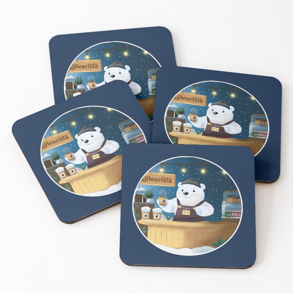 Item preview, Barry the Bearista Serves Up Cozy Caffeine designed and sold by Erebeer.