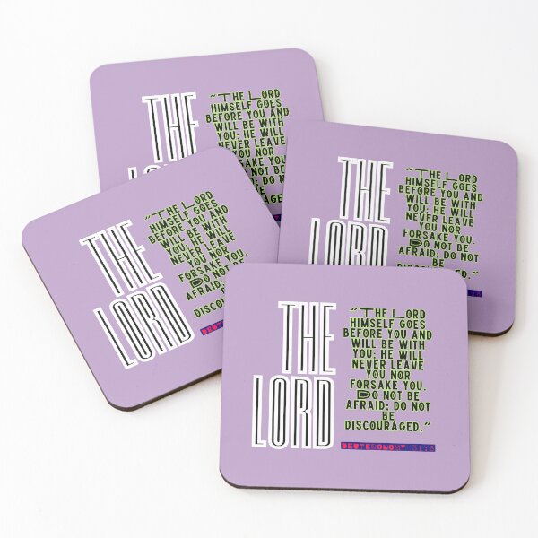 Item preview, Unique texted Bible verses Deuteronomy 31,8 designed and sold by Chicas-wonder.