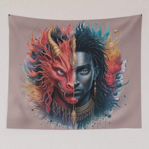 Item preview, Red Dragon Face and Young Prince Face designed and sold by RAZ1995.