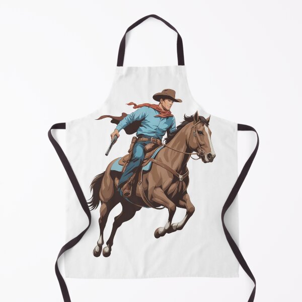 Item preview, a cowboy proudly riding horse 1 designed and sold by Mido-artister.