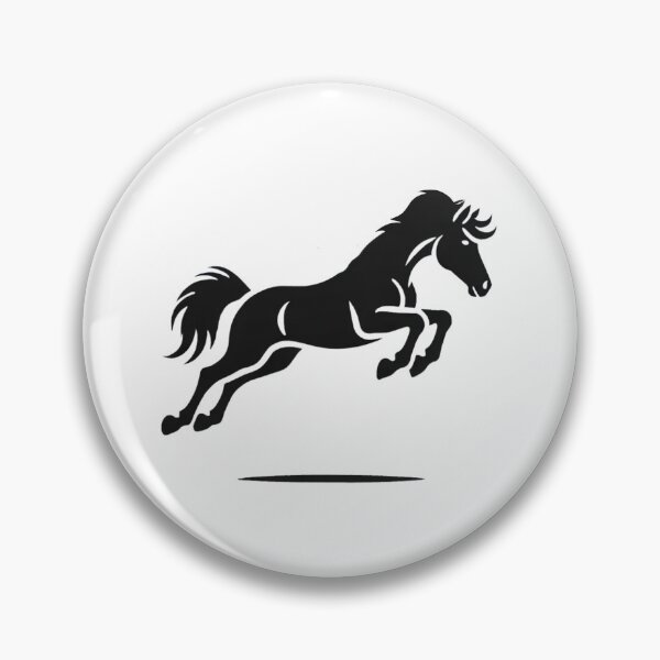 Item preview, Jumping Running Christmas Horse In Santa Hat designed and sold by The Art of Kkatarynka.