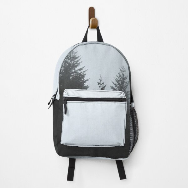 Item preview, Foggy Pine Forest Silhouette with Hazy Woodland Atmosphere designed and sold by NatureUnleashed.