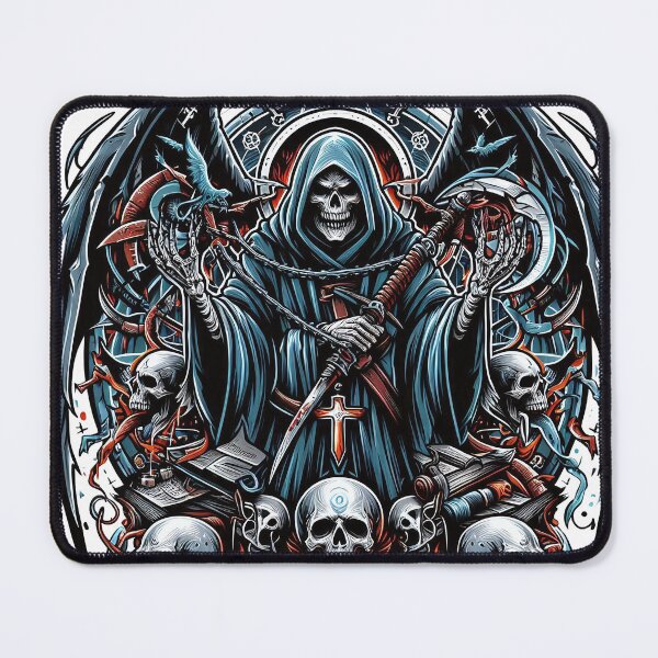 Item preview, Death, Grim Reaper with Skulls, Horror Design, Halloween Motif designed and sold by Salimgor Hangaround Music.