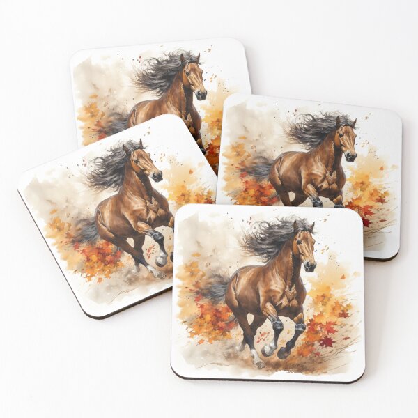 Item preview, Jumping Running Christmas Horse Stallion  designed and sold by The Art of Kkatarynka.