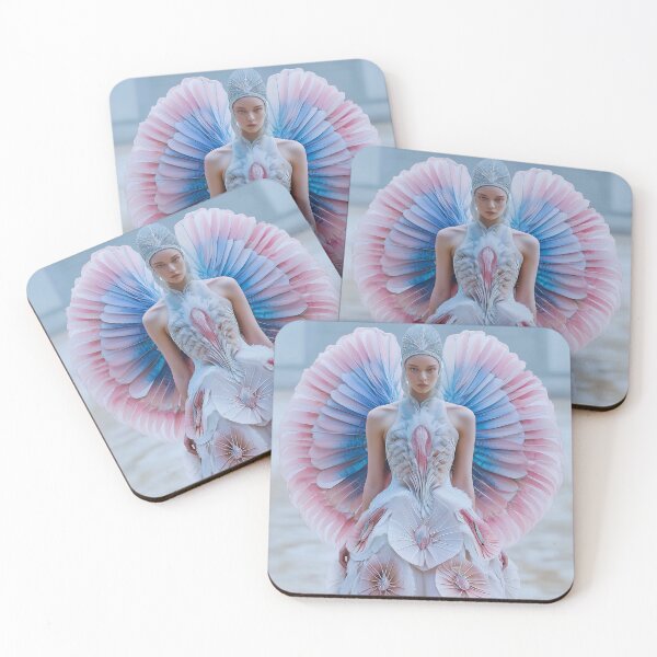 Item preview, "Elaborate Peacock Costume in Pink and Blue" designed and sold by MacroArtHub.