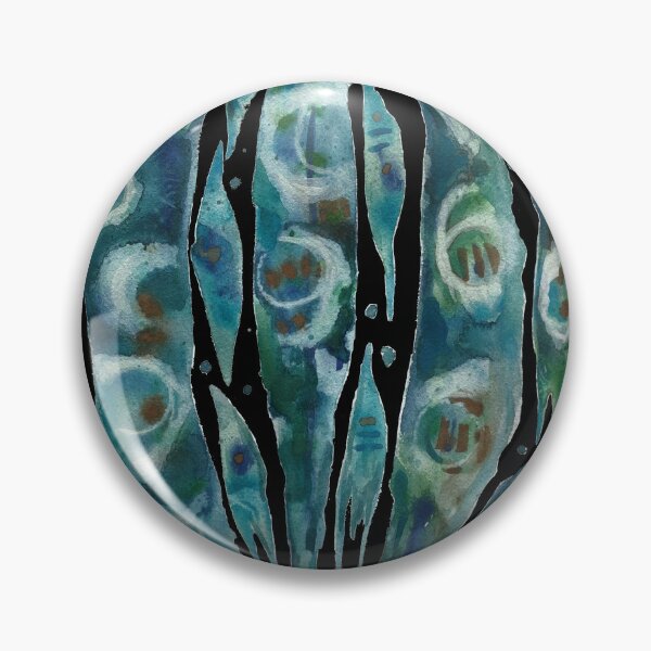 Item preview, Watercolor abstract turquoise pattern designed and sold by alczar.