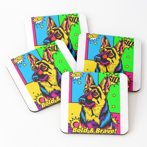 Item preview, Pop Art Power Bold & Brave German Shepherd designed and sold by Cute-Cuddles.