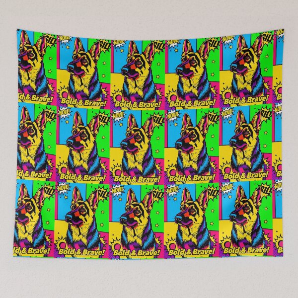 Item preview, Pop Art Power Bold & Brave German Shepherd designed and sold by Cute-Cuddles.