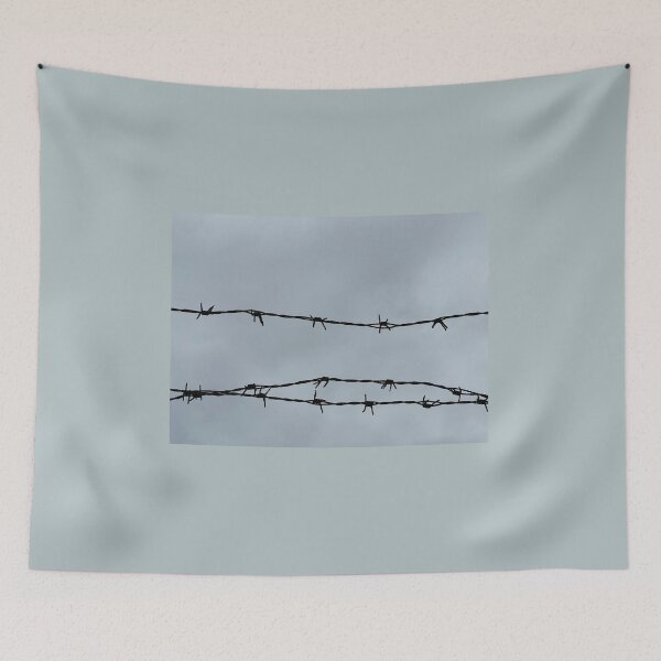 Item preview, Barb Wire and Grey Sky, Minimal Photography designed and sold by JashJhaveri.
