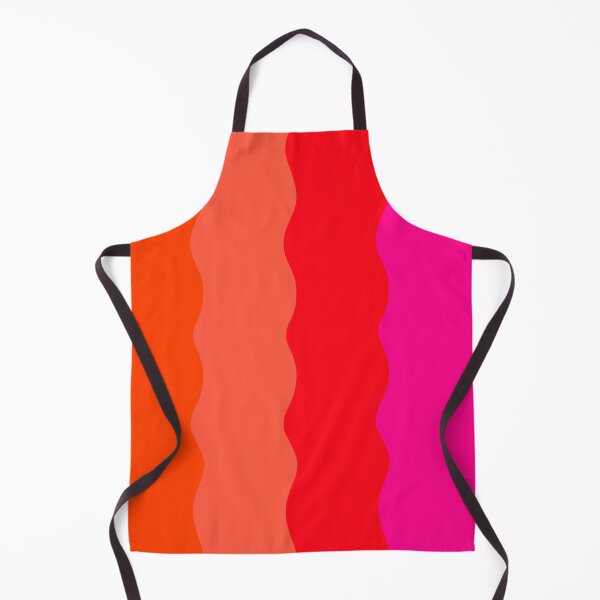 Item preview, Wide Abstract Wavy Lines Vibrant Pink and Orange designed and sold by OneThreeSix.