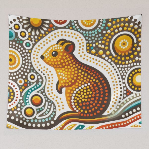 Item preview, Vibrant Animal Artwork - cute Quokka designed and sold by FOLK ART FUSION.