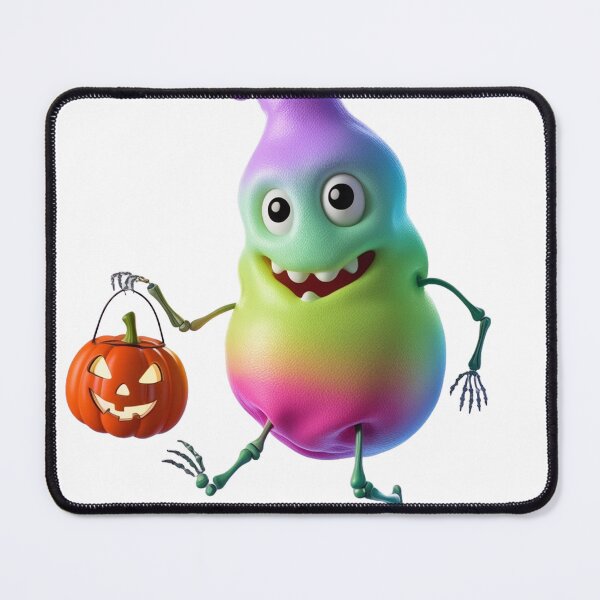 Item preview, Colorful Ghost or Skeleton Microbe – Modern Halloween Design designed and sold by AdoraSticks.