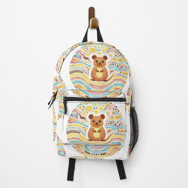 Item preview, Vibrant Animal Artwork - smiling Quokka designed and sold by FOLK ART FUSION by heidiannemorris.