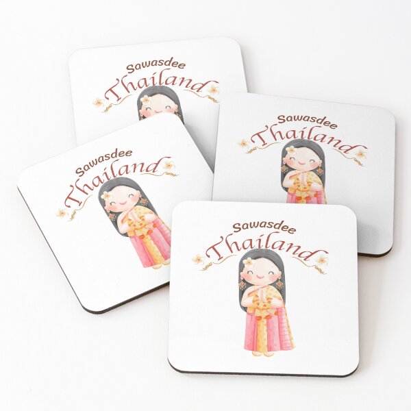 Item preview, Sawasdee Thailand Cute girl in traditional Thai clothes designed and sold by gbun25.