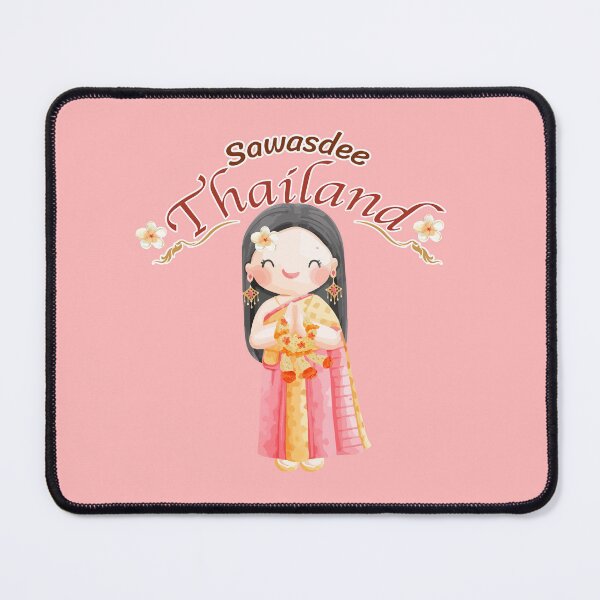 Item preview, Sawasdee Thailand Cute girl in traditional Thai clothes designed and sold by gbun25.