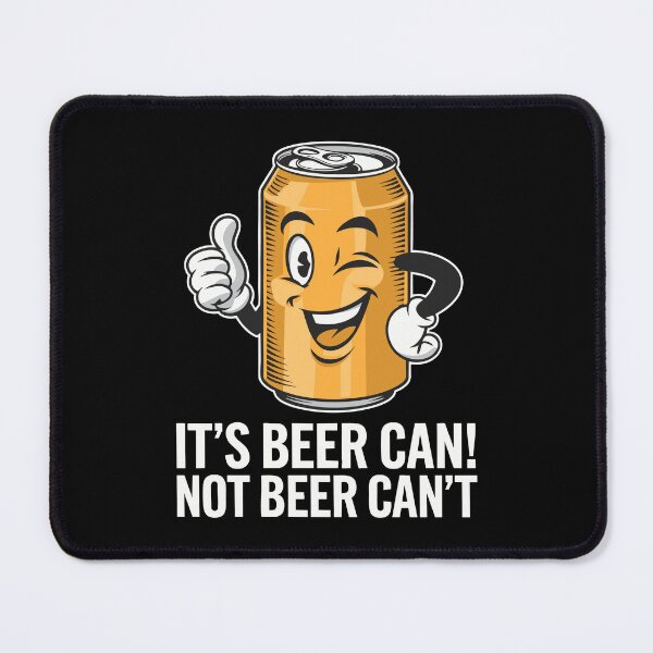 Item preview, Retro Beer Can Winking 1950s Style with Funny Beer Slogan designed and sold by w1ckerman.