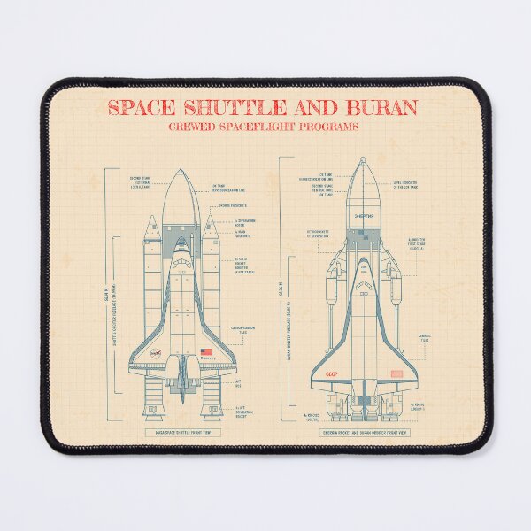 Item preview, NASA Space Shuttle vs Energia Buran (Old Paper) designed and sold by BGALAXY.