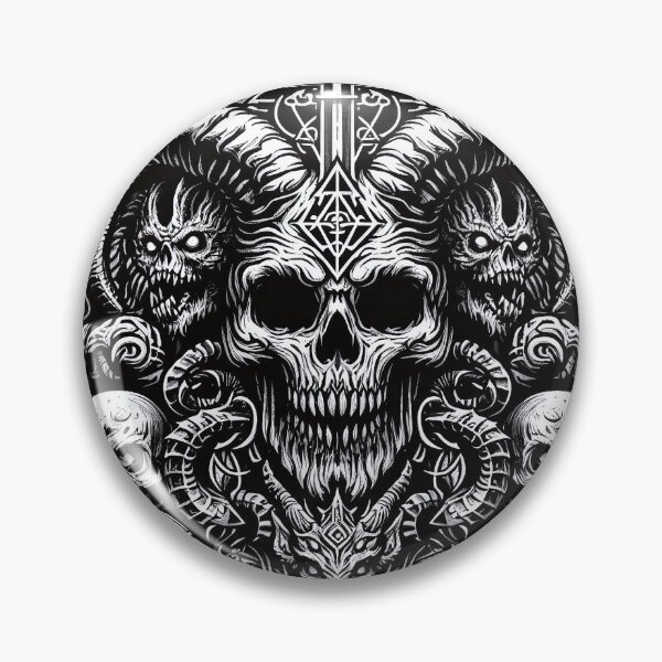 Item preview, devil, demon skull with horns, devil symbol designed and sold by Salimgor Hangaround Music.