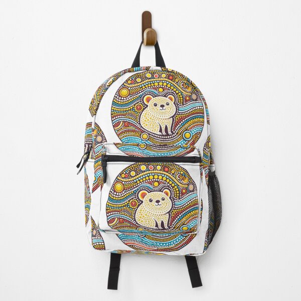 Item preview, Vibrant Animal Artwork - cute smiling Quokka designed and sold by FOLK ART FUSION.