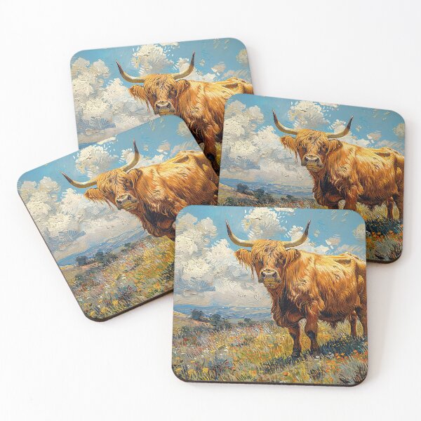Item preview, Highland Cow Cow Scottish Cattle Scottish Highlander designed and sold by ArtHouseNiklas.