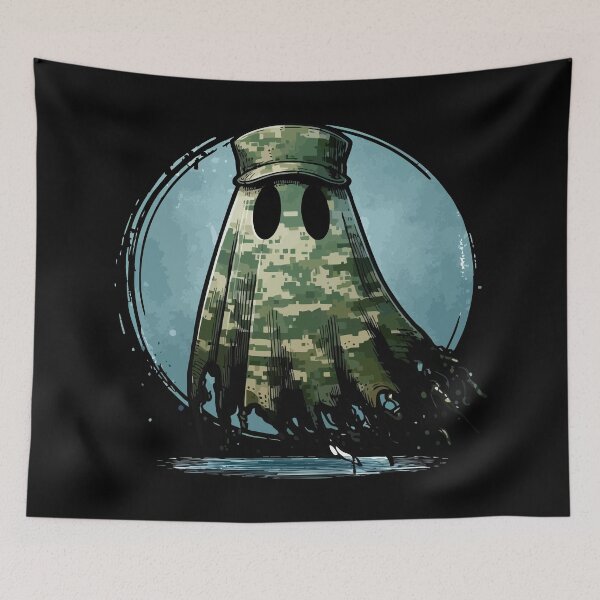 Item preview, Halloween Camouflage Camo Ghost Military Hunting Season designed and sold by TomFrontierArt.