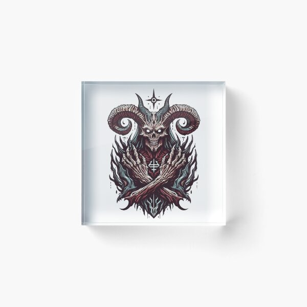 Item preview, The devil with horns and star, demon, horror art designed and sold by Salimgor Hangaround Music.
