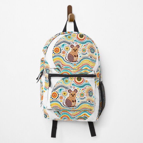 Item preview, Vibrant Animal Artwork - cute smiling Quokka designed and sold by FOLK ART FUSION by heidiannemorris.